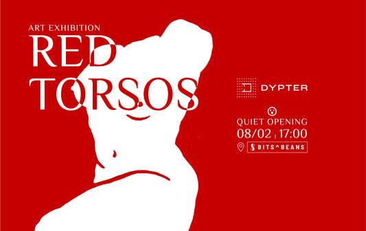 Red Torsos - Dypter. Art exhibition. Bits∧Beans, Kraków