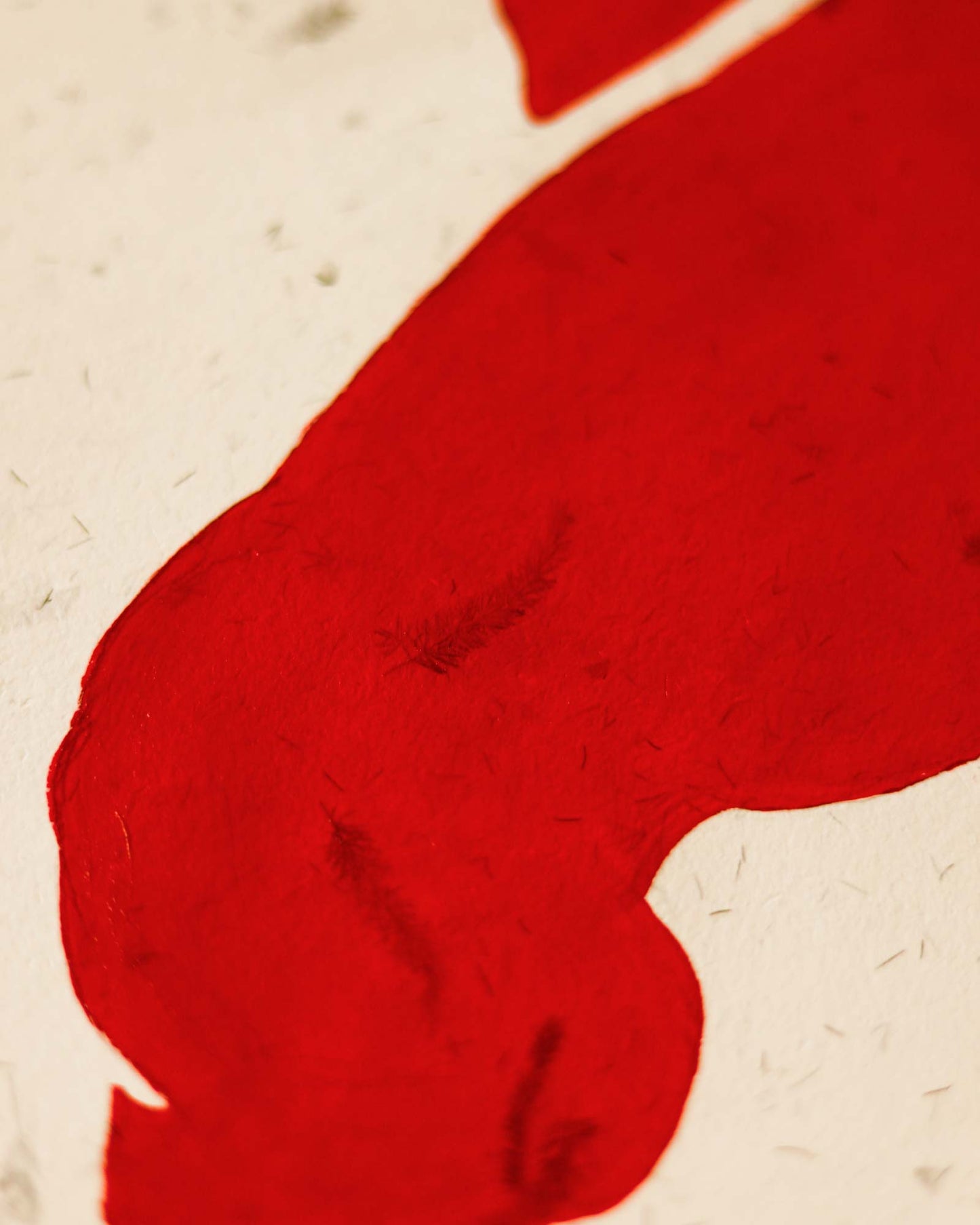 Red Torso. Original figurative drawing - contemporary art