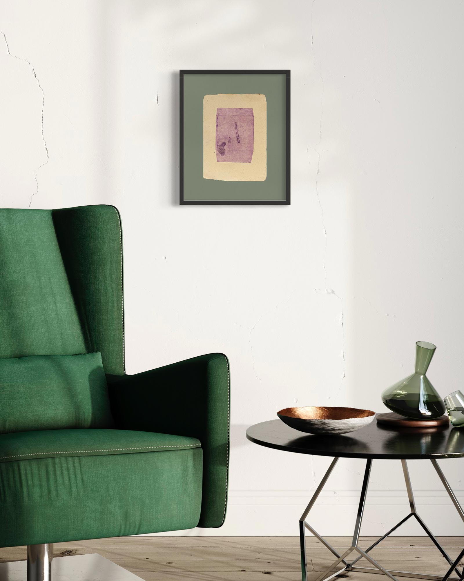 Lightsaber. Mixed media limited edition print - contemporary interior